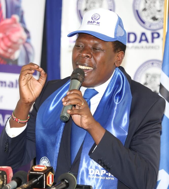 DAP-K Party Leader Eugene Wamalwa speaks during a past event. Photo: Courtesy