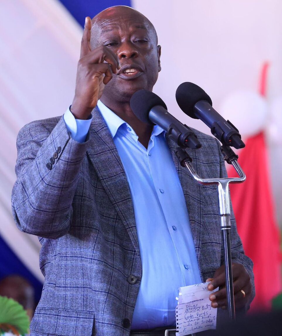 DCP Leader Rigthi Gachagua attends a church service. Photo: Courtesy