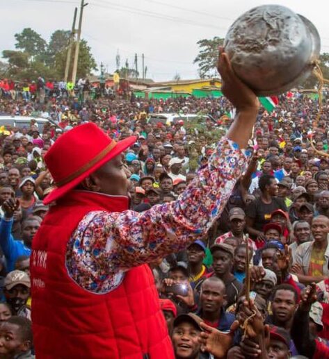 Jubilee Party SG Jeremiah Kioni during Sufuria protests in 2023. Photo: Courtesy