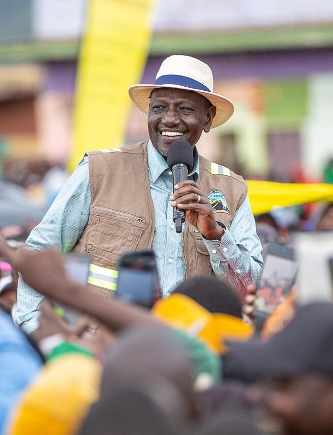 President William Ruto during a past rally. Photo: Courtesy