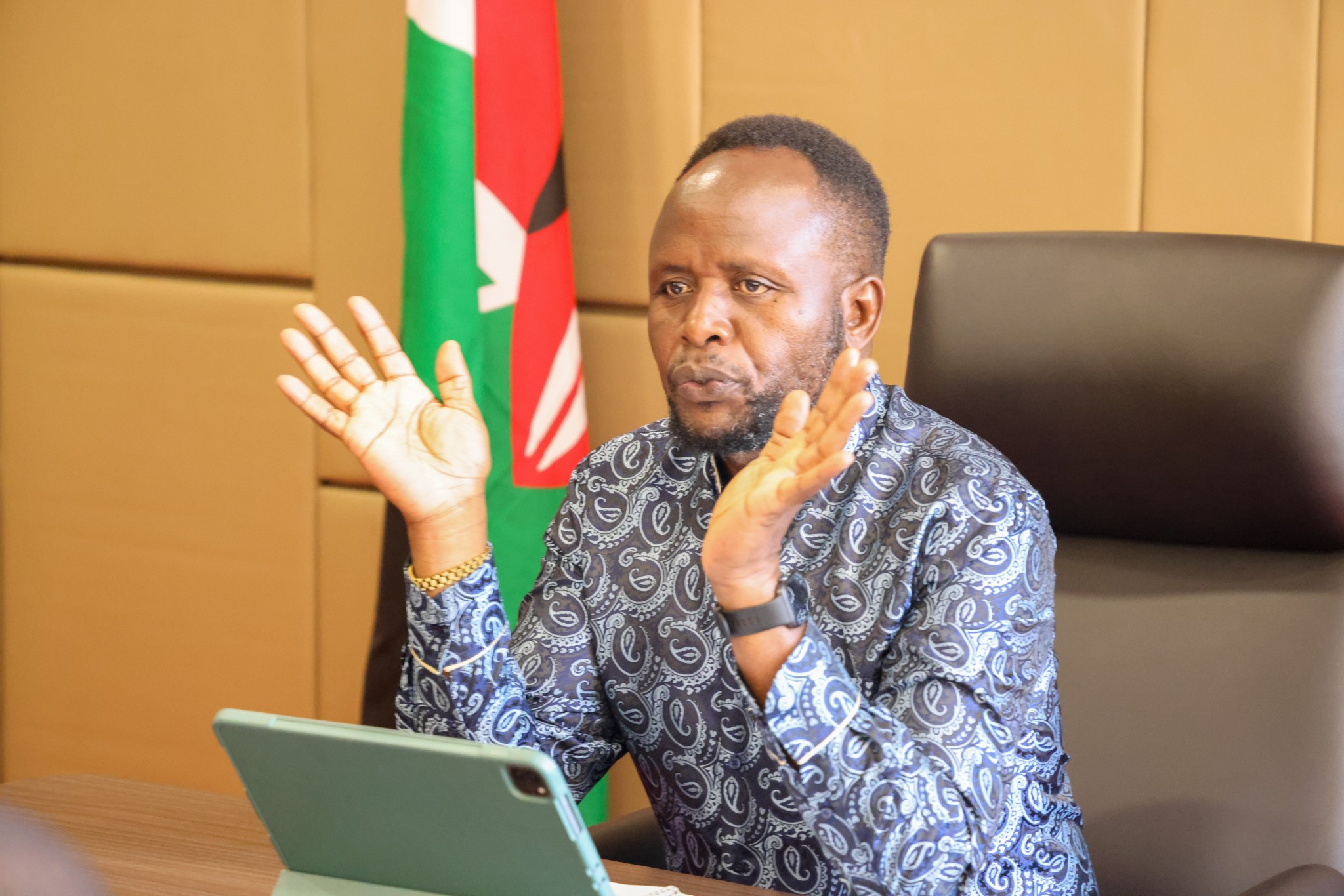 Trans Nzoia Governor George Natembeya. Photo: Courtesy