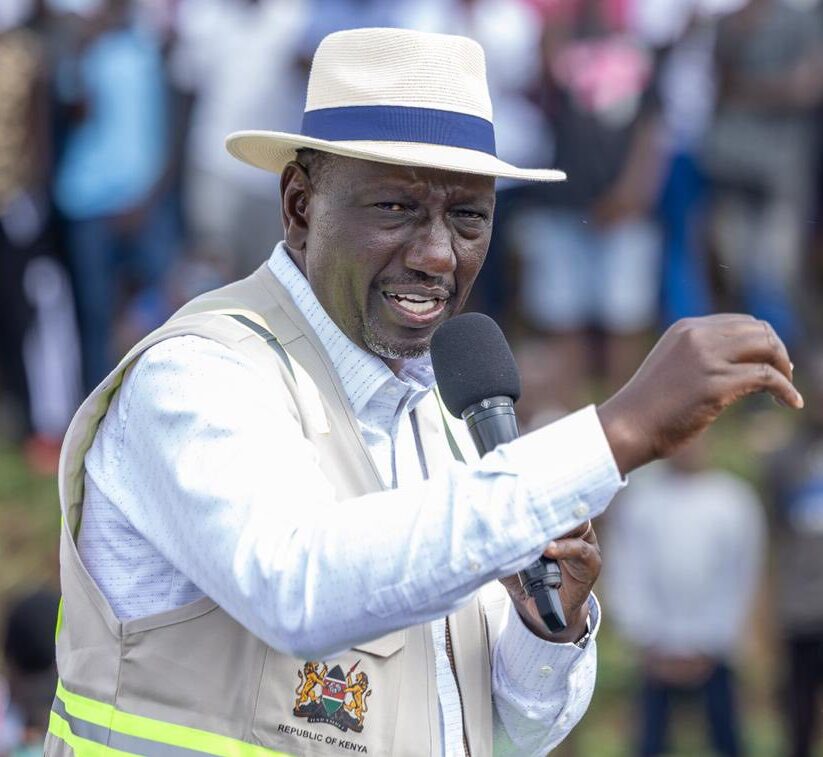 President William Ruto speaks during a past rally. Photo: Courtesy