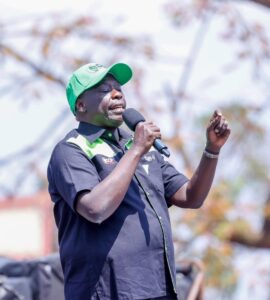 DCP leader Rigathi Gachagua speaks during a political rally in Murang'a on September 14, 2025. Photo: Rigathi Gachagua/Facebook