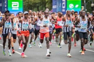 Eliud Kiphoge participates in Berlin Marathon in the past. Photo: Getty Images